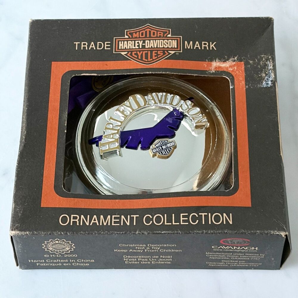 Harley-Davidson Christmas Ornament Gas Cap Medallion Vintage 2000